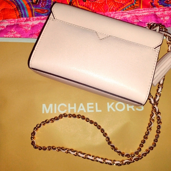 MICHAEL KORS ROSE 35T0GX0C1L SMALL MINI CROSSBODY BAG LEATHER Powder Blush - Picture 4 of 7